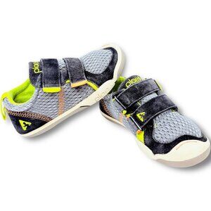 PLAE Ty Moon Walk Gray Velcro Toddler / Little Kids Trainers Sneakers Shoes 10